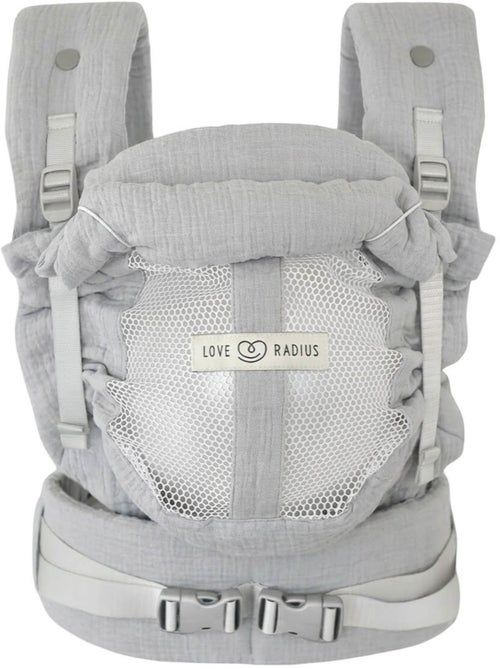 Porte-bébé PhysioCarrier 2 Grey (gaze de coton) - Kiabi