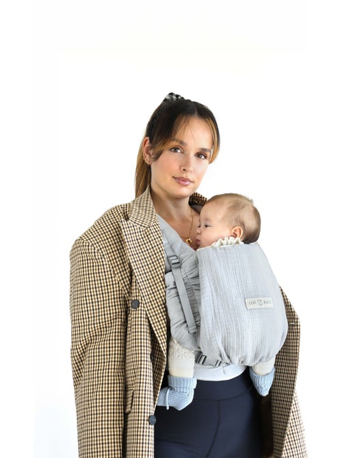 Porte-bébé PhysioCarrier 2 Grey (gaze de coton) - Kiabi