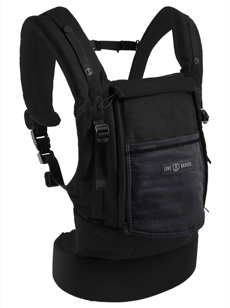 Porte-bébé PhysioCarrier 4m+ Noir - NOIR poche Anthracite Noir Gris anthracite - Kiabi