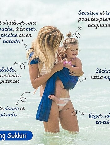 Porte-bébé Sling Sukkiri Bleu électrique