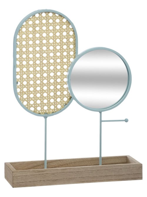 Porte-bijoux cannage avec miroir POESIE - Kiabi Porte-bijoux cannage avec miroir POESIE - Kiabi