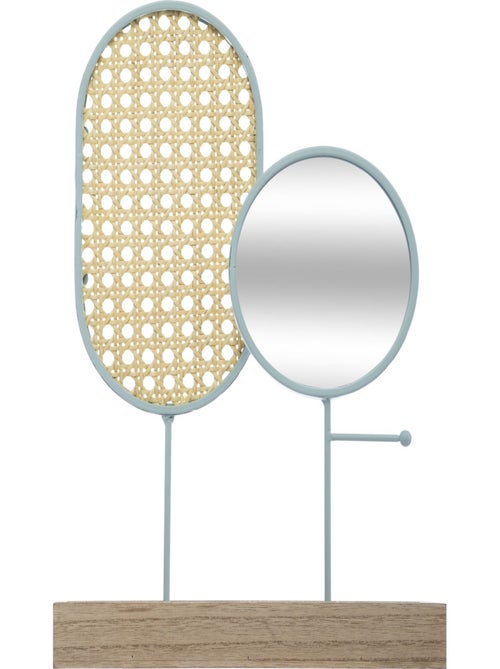 Porte-bijoux cannage avec miroir POESIE - Kiabi Porte-bijoux cannage avec miroir POESIE - Kiabi