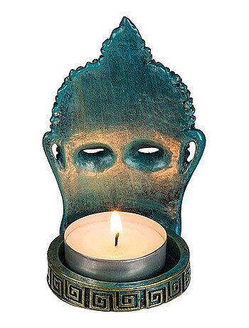 Porte Bougie Bouddha en résine
