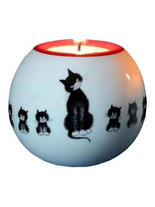 Porte-bougie boule chats par Dubout - Kiabi