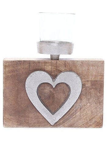 Porte bougie chauffe-plat Cœur - grand modèle
