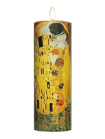 Porte-bougie cylindrique le baiser de Klimt