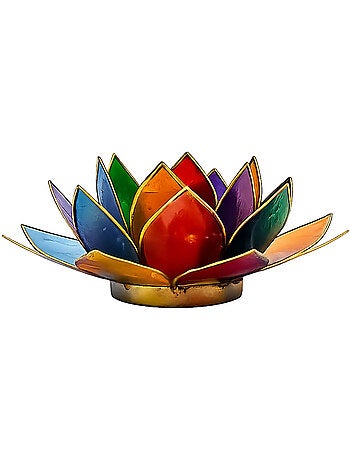 Porte bougie fleur de lotus 13 cm