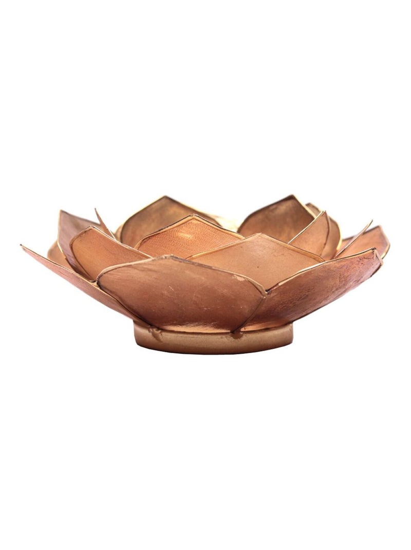 Porte Bougie Pétales de Lotus Beige - Kiabi