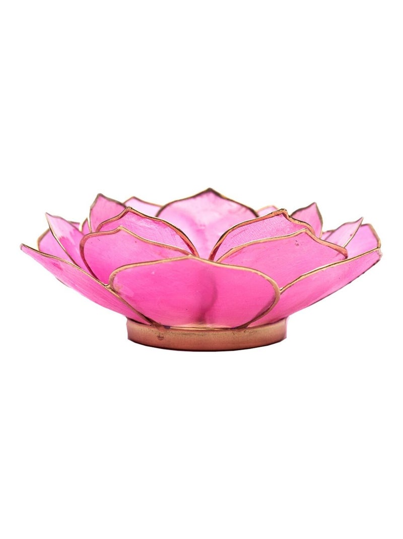 Porte Bougie Pétales de Lotus Rose - Kiabi