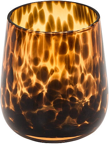 Porte-brosse à dents en verre motif flammes DOTTY