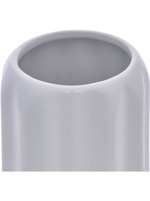 Porte-brosse à dents rond en grès colorama - Kiabi