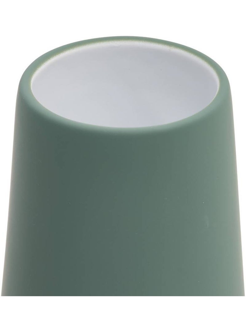 Porte-brosse à dents rond en grès colorama Vert - Kiabi