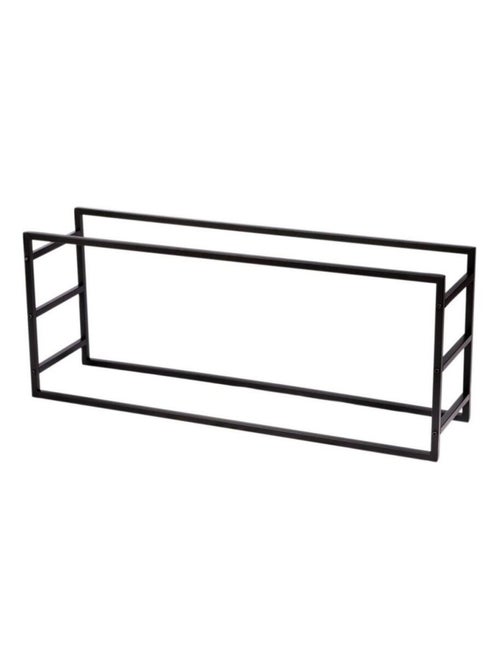 Porte buches en métal noir - Kiabi