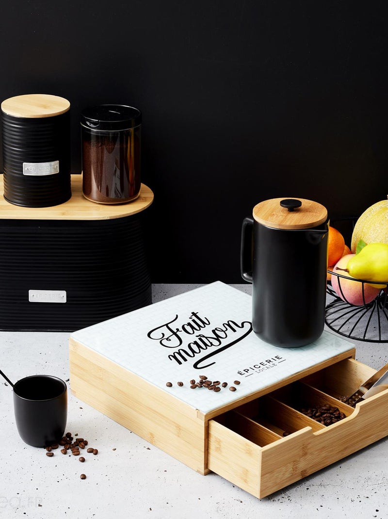 Porte capsule en bois collection BROOKLYN Marron - Kiabi