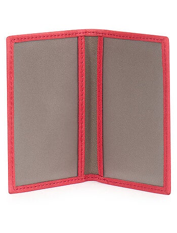 Porte-cartes 1 volet Stop RFID Cuir Émy | FAGOLA