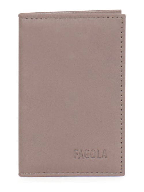 Porte-cartes 1 volet Stop RFID Cuir - Kiabi