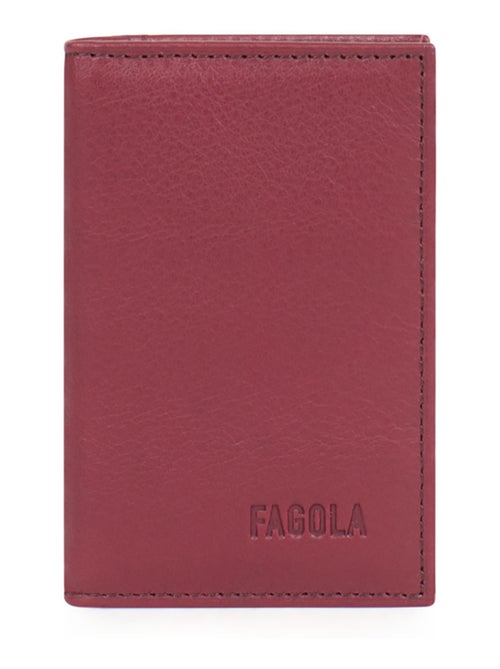 Porte-cartes 1 volet Stop RFID Cuir - Kiabi
