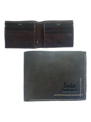 Porte-cartes en cuir marron Lois