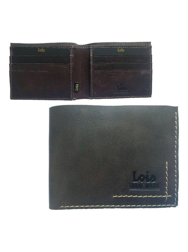 Porte-cartes en cuir marron Lois Marron - Kiabi