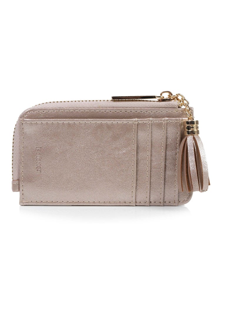 Porte-cartes protection rfid anti-piratage de carte femme Isotoner Doré/or - Kiabi