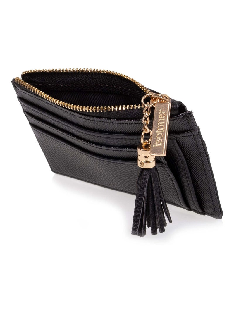 Porte-cartes protection rfid anti-piratage de carte femme Isotoner Noir - Kiabi