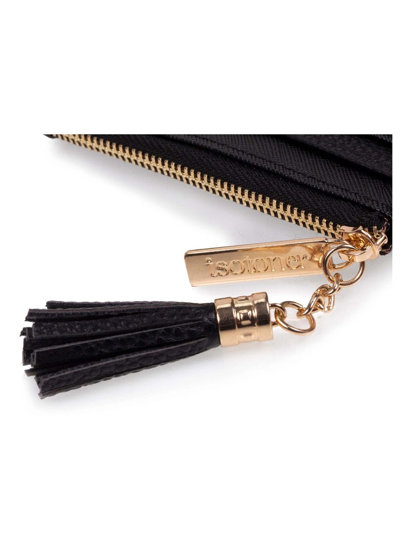 Porte-cartes protection rfid anti-piratage de carte femme Isotoner Noir - Kiabi