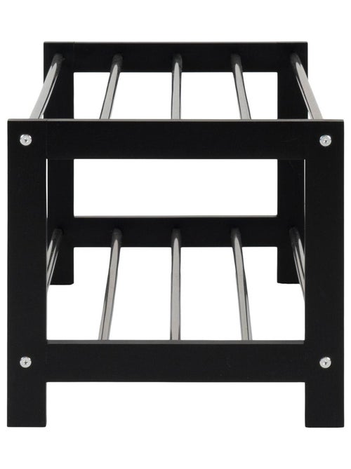 Porte-chaussures en bois noir avec 2 étagères en - House Nordic - Kiabi