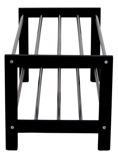 Porte-chaussures en bois noir avec 2 étagères en - House Nordic - Kiabi