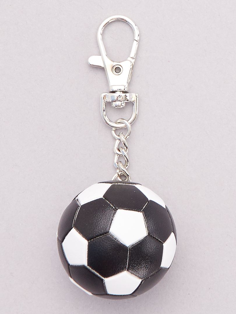 Porte-clé 'ballon de foot' - noir - Kiabi - 3.00€