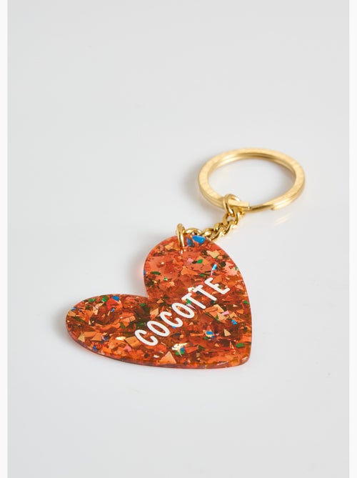 Porte-clé fantaisie résine forme coeur - AFIBEL - Kiabi