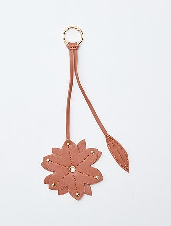 Porte-clé fleur en simili