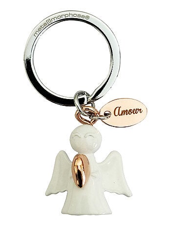 Porte clef ange gardien amour