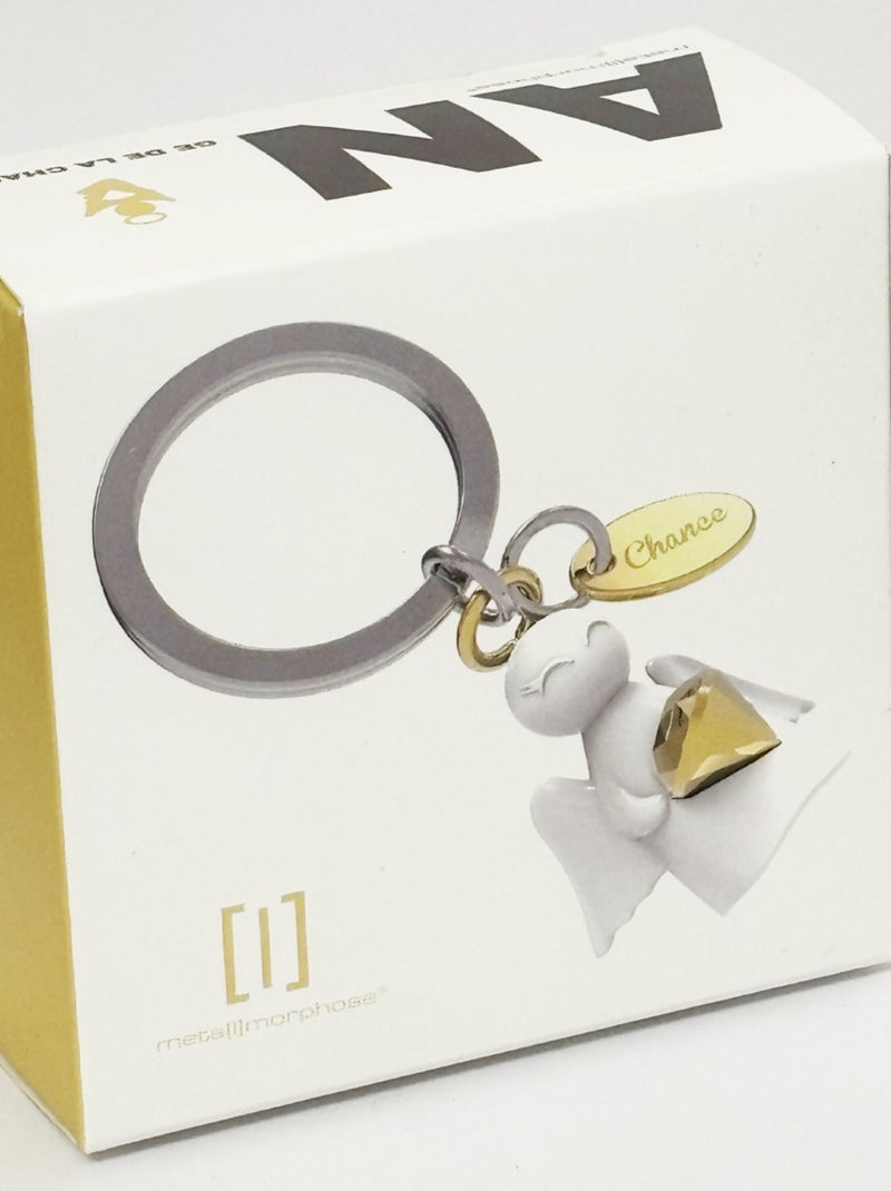 Porte clef ange gardien chance Blanc - Kiabi