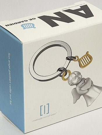 Porte clef ange gardien harpe céleste
