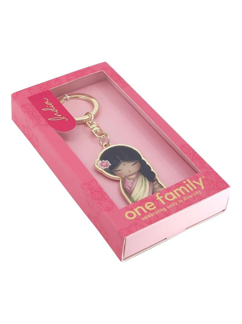 Porte clef Inde de collection One Family Rose - Kiabi