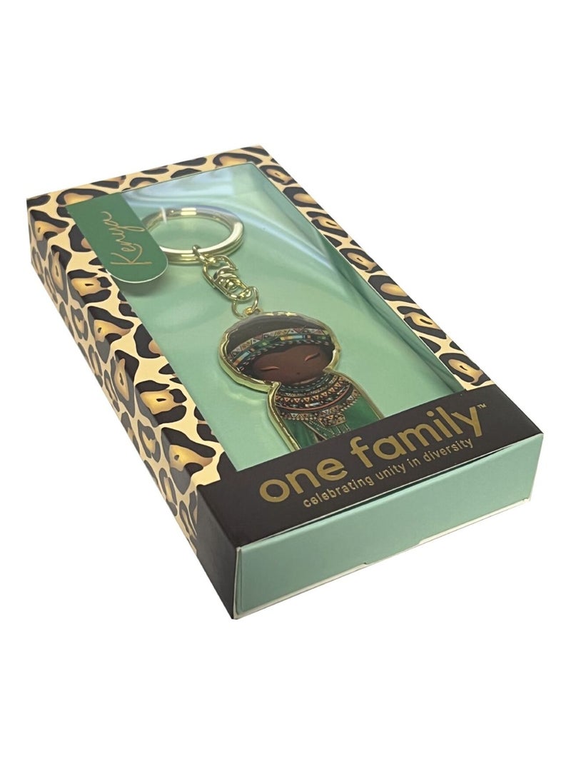 Porte clef Kenya de collection One Family Vert - Kiabi