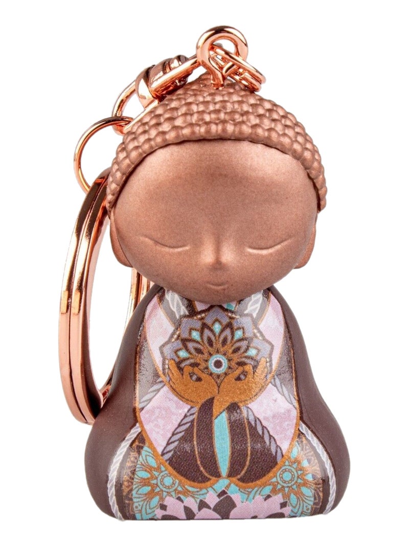 Porte clef little buddha marron 4.5 cm Marron - Kiabi