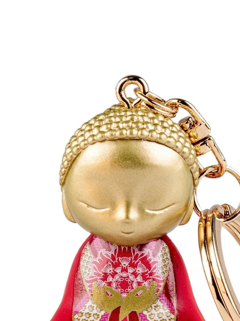 Porte clef little buddha rouge 4.5 cm Rouge - Kiabi