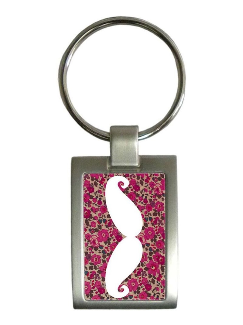 Porte clef Moustache by Cbkreation Rose - Kiabi