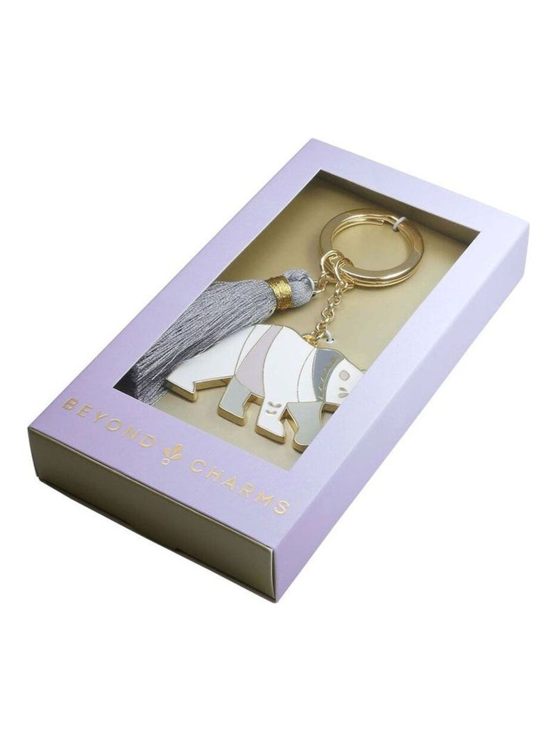 Porte clef Ours - Collection BEYOND CHARMS Blanc - Kiabi