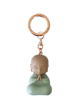 Porte clef petit messager vert 4.5 cm