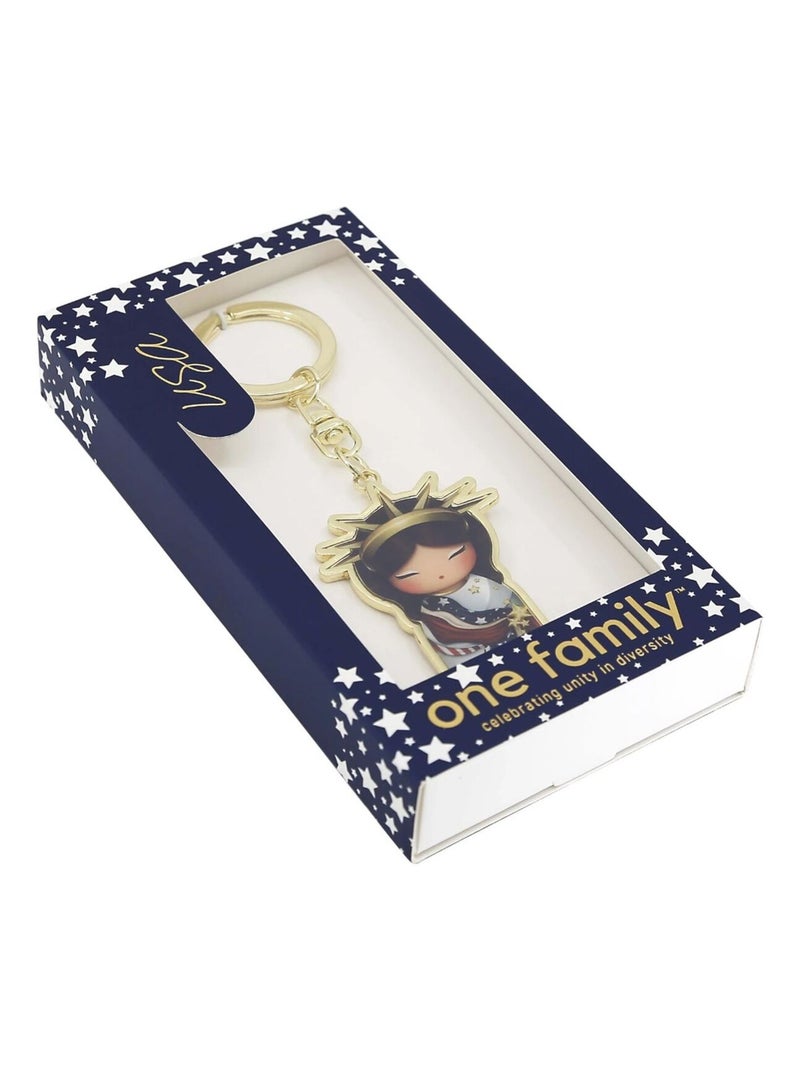Porte clef USA de collection One Family Multicolore - Kiabi