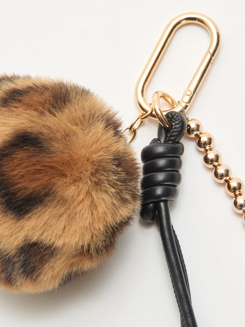 Porte clefs charms Noir - Kiabi