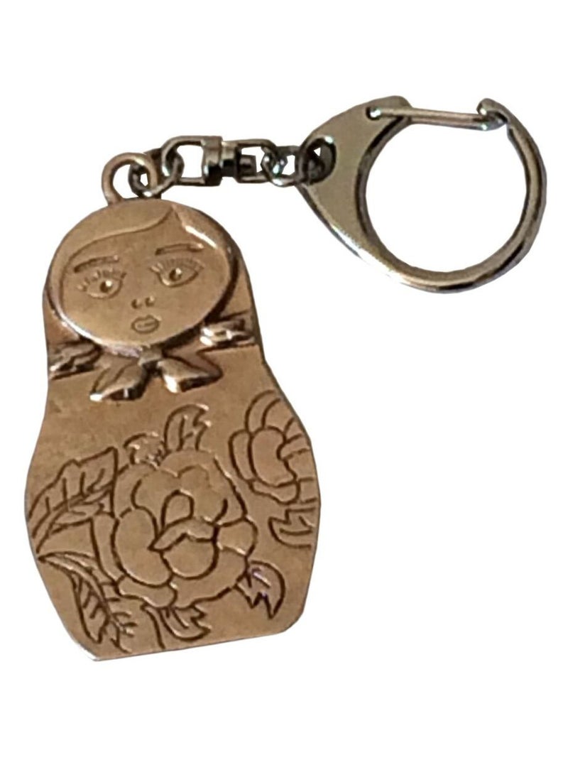 Porte clefs en métal Poupée Russe By Cbkreation Argenté - Kiabi