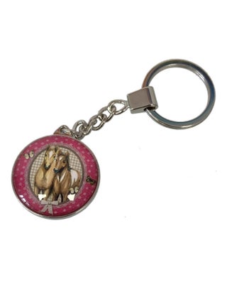Porte-clefs Papillons et cheval