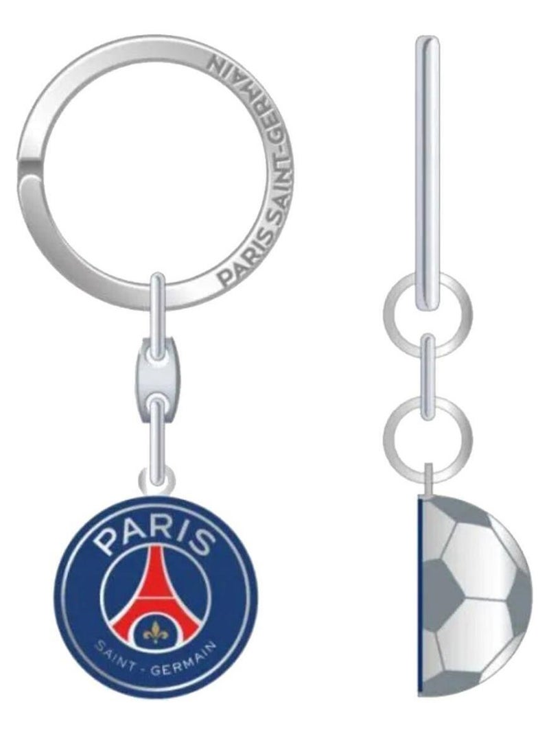 Porte-clefs PSG ballon Bleu - Kiabi