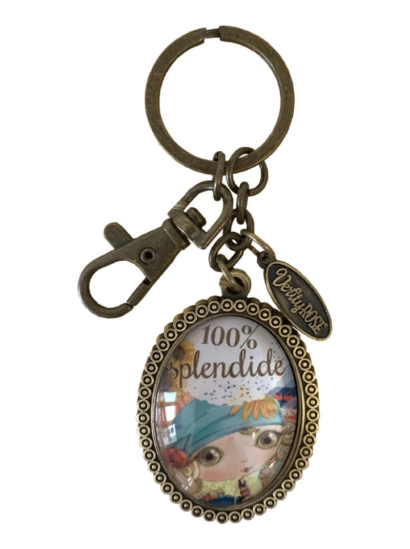 Porte-clefs Verity Rose Splendide Multicolore - Kiabi