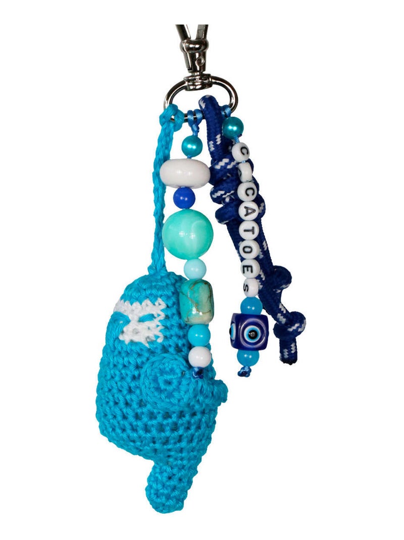 Porte-clés Amuleta Cacatoès Turquoise - Kiabi