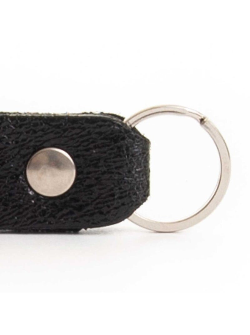 Porte-clés Cuir Naturel Purapiel Noir - Kiabi