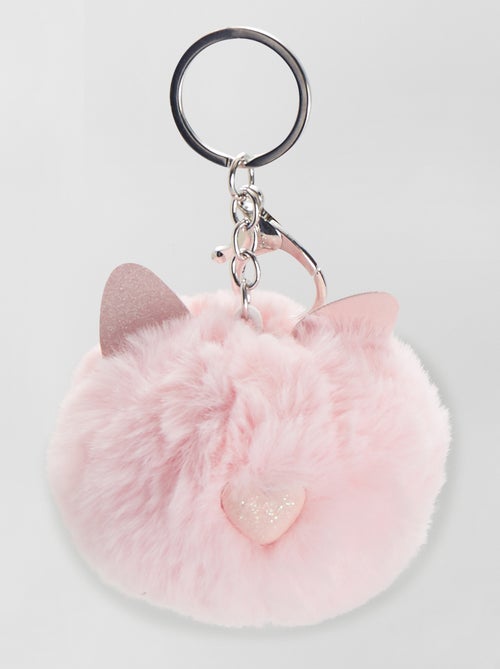 Porte-clés fausse fourrure 'chat' - Kiabi